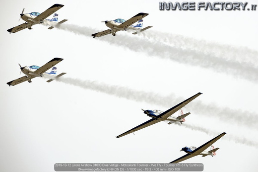 2019-10-12 Linate Airshow 01630 Blue Voltige - Motoalianti Fournier - We Fly - Fournier RF-5 Fly Synthesis